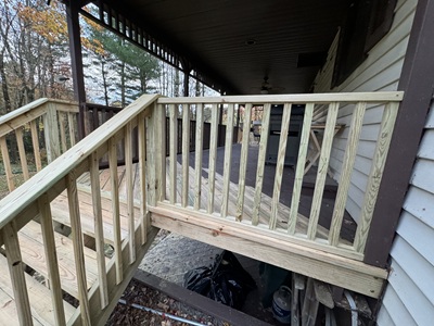 We replace railings in the poconos